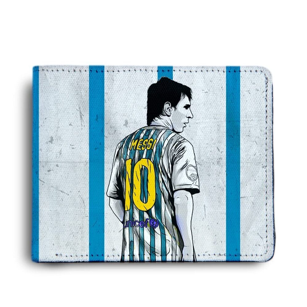 3661 Lionel Messi Artwork Printed Pu Leather Wallet 's/Boy's, Lionel Messi
